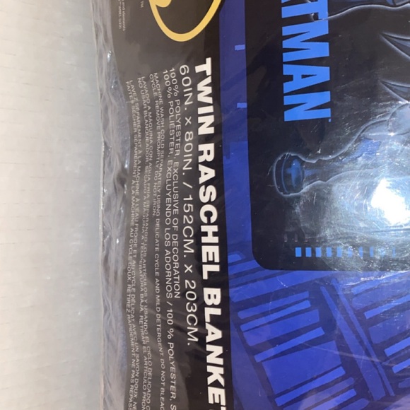 Batman soft TWIN 60x80 Blanket. NEW - Picture 3 of 4